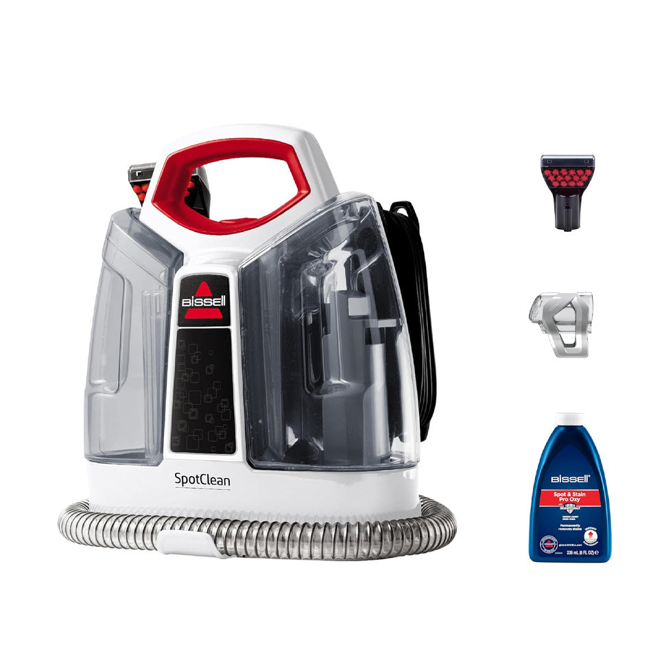 Bissell SpotClean 3698E – Portable Spot Cleaner with a Powerful Stain Removal for Carpets, Curtains, Upholstery, and Messes, Compact & Lightweight Design|