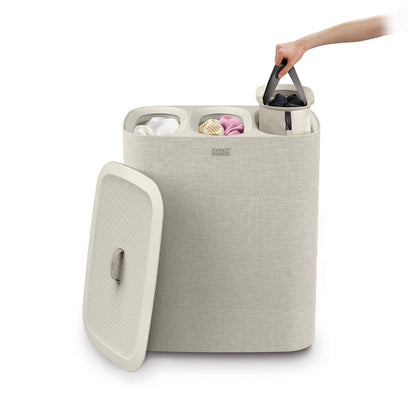Joseph Joseph Tota Trio 90L Ecru Laundry Separation Basket