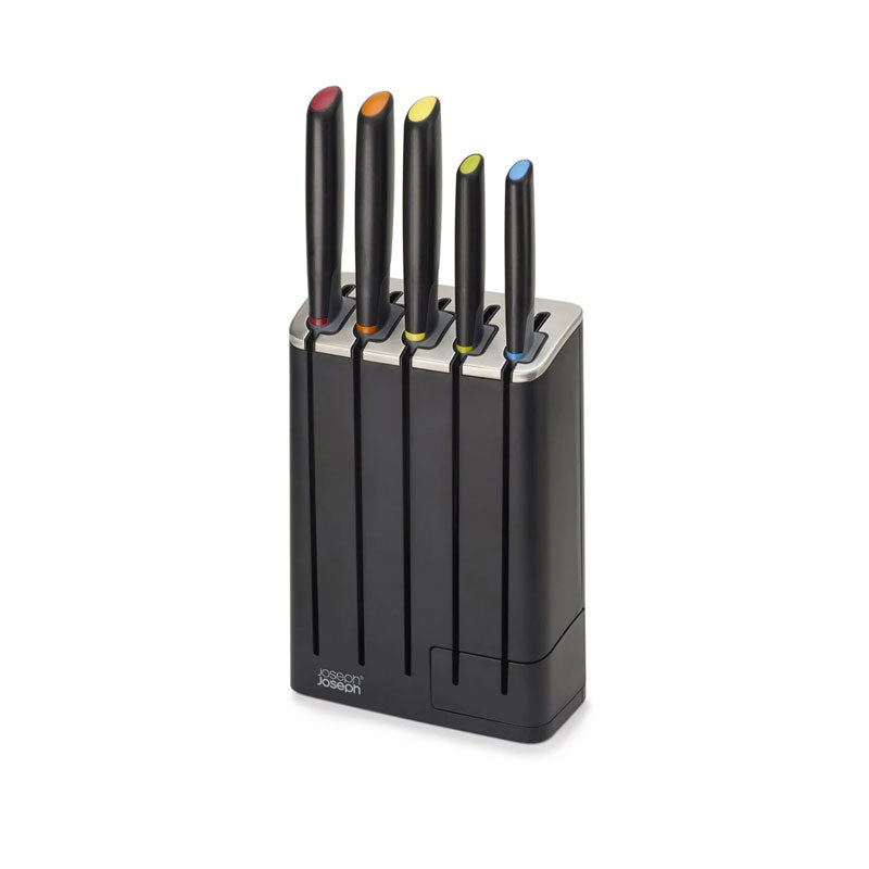 Joseph Joseph Elevate™ Knives SlimBlock 5-piece Knife Set with Sharpener