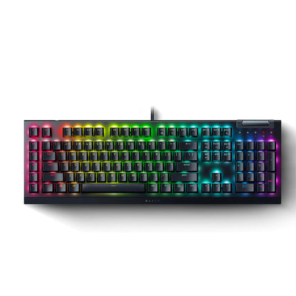 Razer BlackWidow V4 X - Mechanical Gaming Keyboard: Green Switches Tactile & Clicky