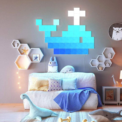 NanoLeaf Canvas Square White Expansion 9 Pack Touch and Rhythm Sensitive LED Light Panels