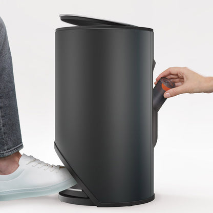 Joseph Joseph Arc™ 10L Easy-push Matt Black Pedal Bin