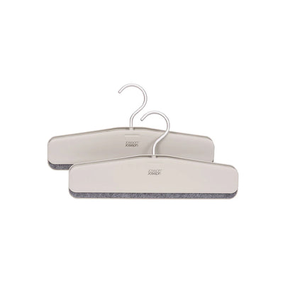 Joseph Joseph Orderly™ Easy-grip Set of 2 Ecru Skirt & Trouser Hangers