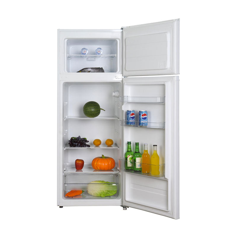 Midea Double Door static Refrigerator, White