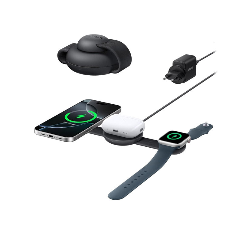Anker MagGo Wireless Charging Station (3-in-1, Foldable Pad)