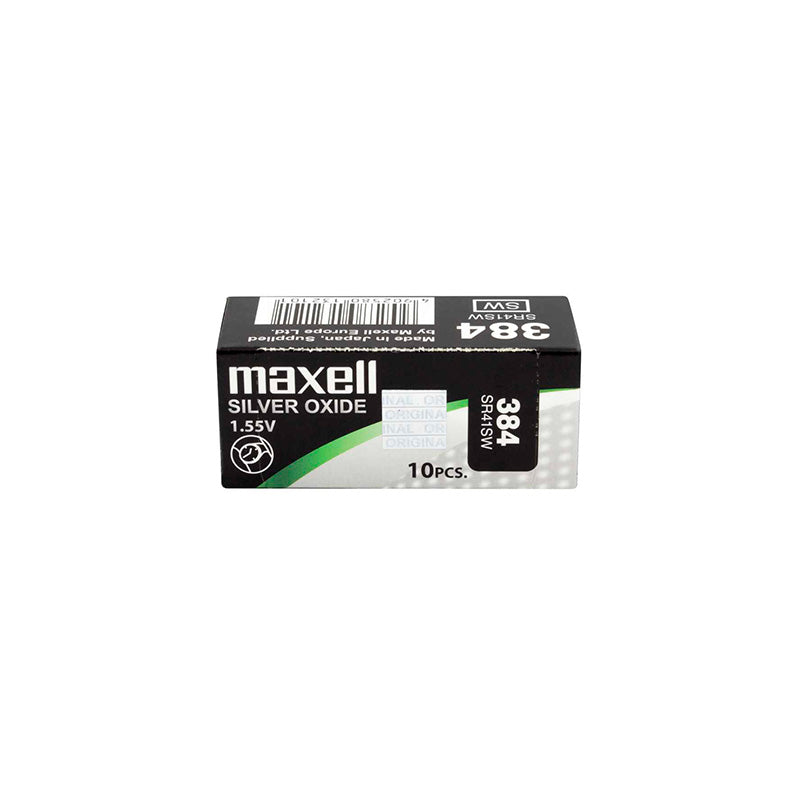 Maxell 384 Silver Oxide Watch Batteries 1.55V