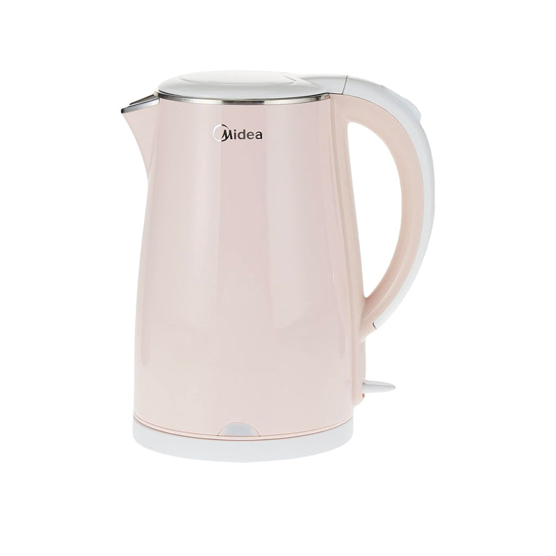 Midea 1.7L Stainless Steel 2200W Cordless Electric Kettle, 360° Swivel Base