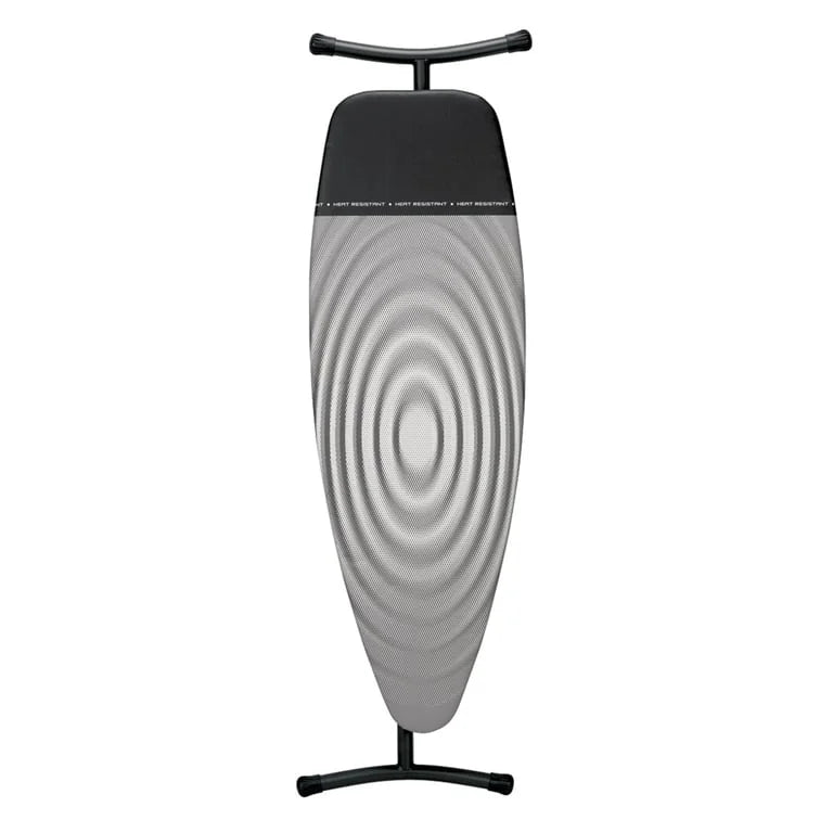 Brabantia Ironing Tables D, 135x45 cm,  Solid Steam Iron Rest, 22mm Black Frame