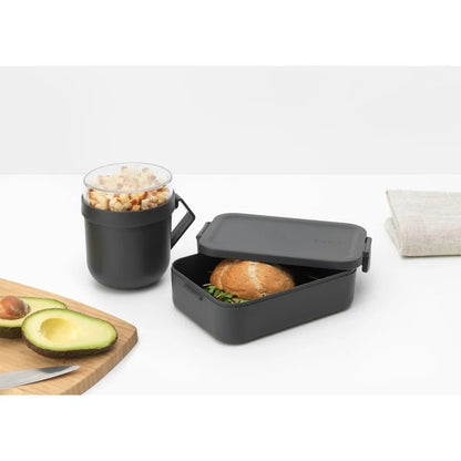 Brabantia Make & Take Lunch Set, 2 pieces (Soup Mug, Lunch Box Medium)