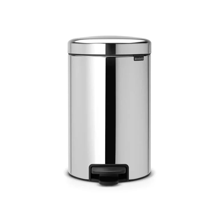 Brabantia Pedal Bin newIcon 12L Plastic Inner Bucket Brilliant Steel
