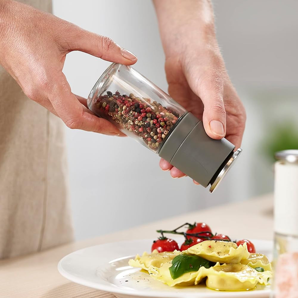 Joseph Joseph Salt and Pepper Grinder Set - Black/Grey