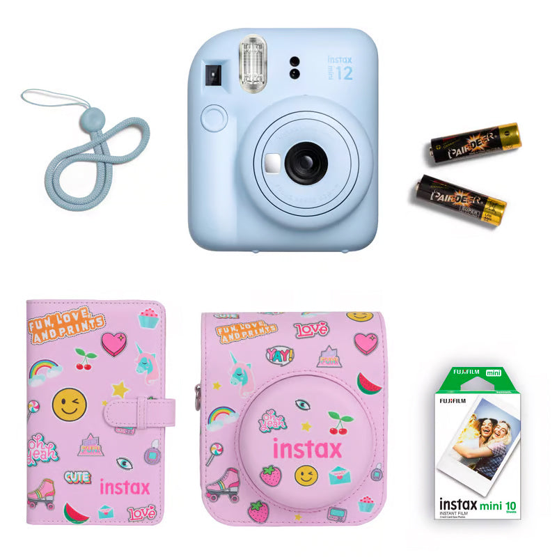Fujifilm Instax Mini 12 Gift Box Instant Camera + Mini film + Protective Case + Photo Album