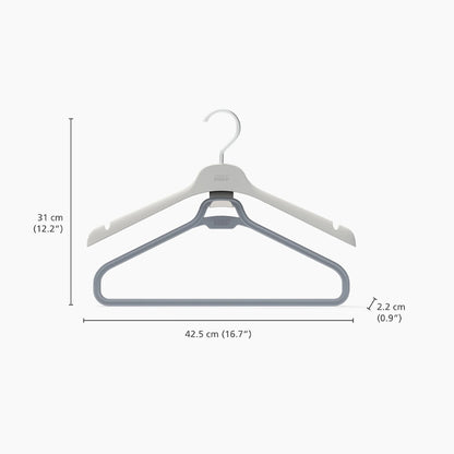 Joseph Joseph Orderly™ Set of 2 Ecru Long Garment Hangers