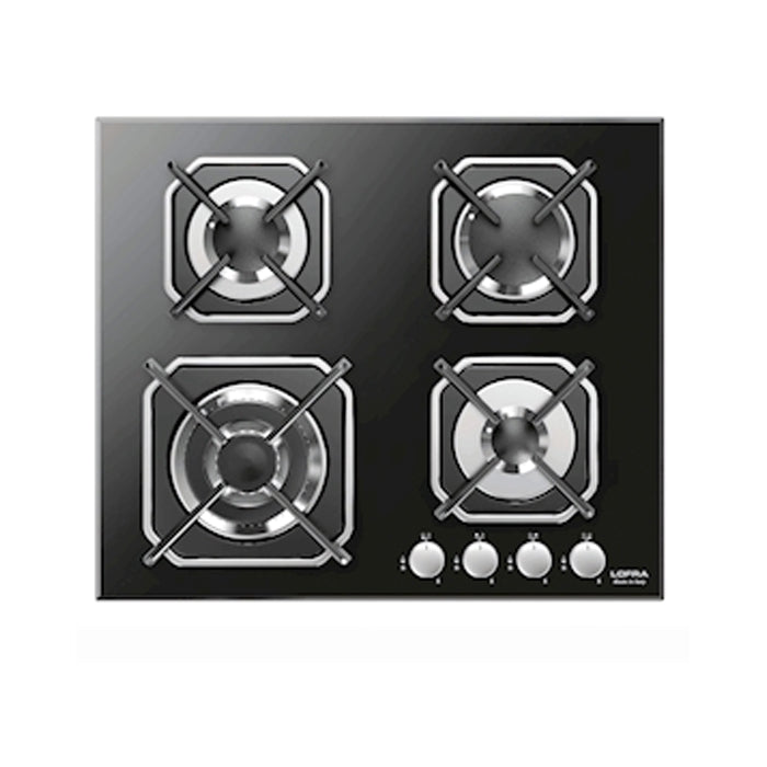 Lofra Hob Lofra Mercurio HGN6G0 Black Glass 60 cm Gas Hobs