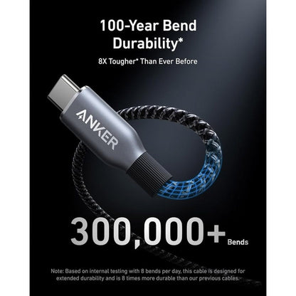 Anker Prime USB-C to USB-C Cable 1m (240W, Upcycled-Braided)