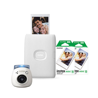 Fujifilm Instax PAL Digital Camera with Mini Link 2 Printer and 2 Pack of 10 Sheets Bundle