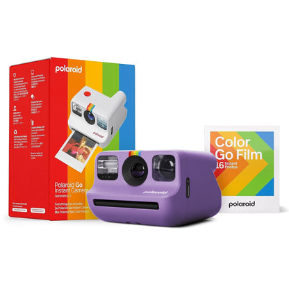 Polaroid Go Instant Camera Generation 2 - Purple + Film Bundle (16 Photos Included)
