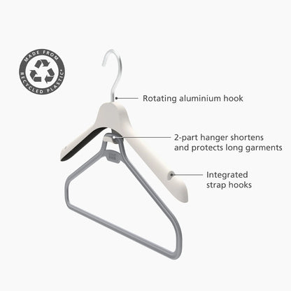 Joseph Joseph Orderly™ Set of 2 Ecru Long Garment Hangers