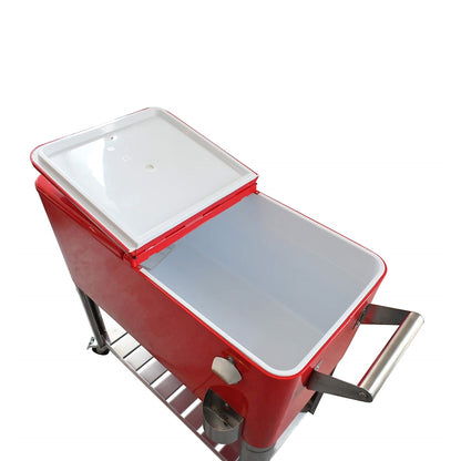 Aqualux Party Cooler 80L Fridge For Beverage CC-1011 Red