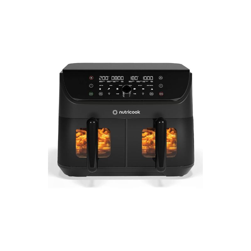 Nutricook Air Fryer Duo 2 Vision with Clear Window and Internal Light, 8.5L