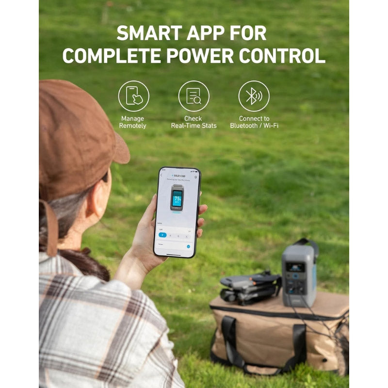 Anker SOLIX C200 DC Portable Power Station – 192Wh | 200W