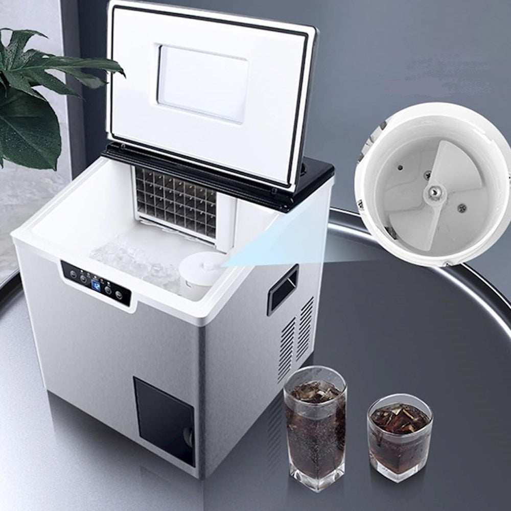 Aqualux Ice Cube Maker Cubes 25Kg/24Hrs+Crushed Ice