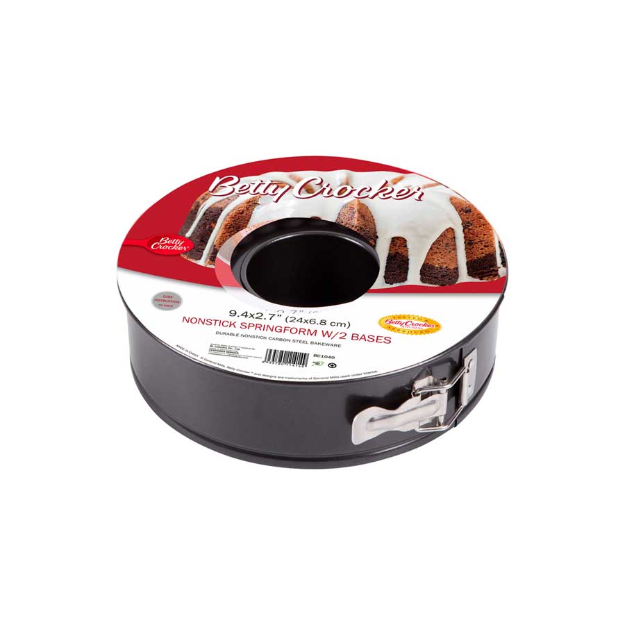 Betty Crocker Springform pan with 2 bases and lock 24cm