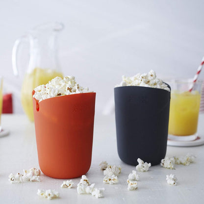 Joseph Joseph M-Cuisine Portion Popcorn Maker - Orange/Grey Set of 2