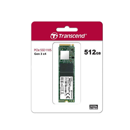 Transcend 512GB Nvme PCIe Gen3 X4 MTE110S M.2 SSD Solid State Drive TS512GMTE110S