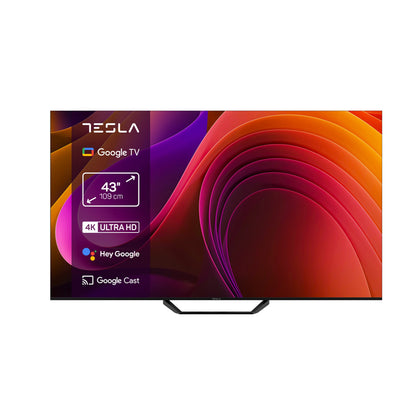 Tesla TV Series 6 - 43" E655 4K UHD Smart OS Google TV , Black