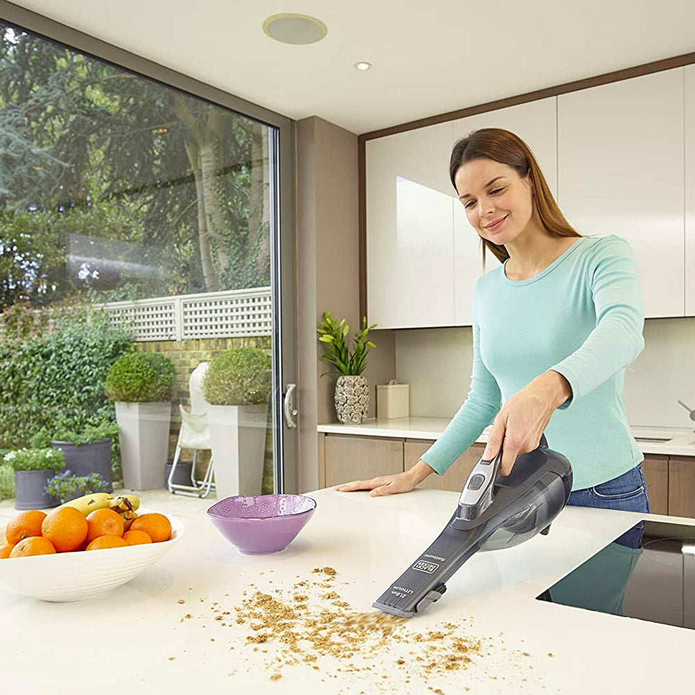 Black & Decker Cordless Dustbuster Handheld Vacuum Cleaner, Black