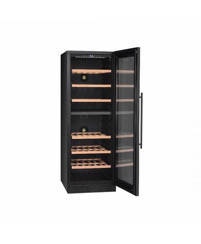 Wine Cellar 166 Bottles Dual Zone Black Mirror – G3ferrari